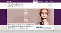 Desktop Screenshot of cosmeticostacoronte.com