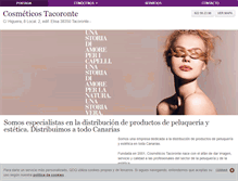 Tablet Screenshot of cosmeticostacoronte.com